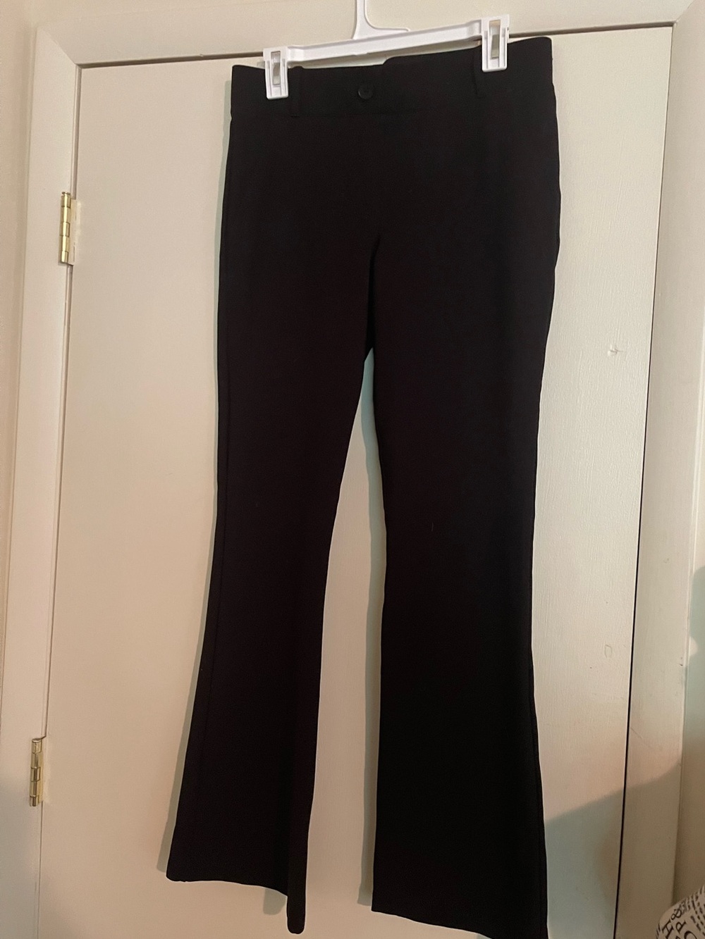 Betabrand Black Boot-Cut Jumpsuit Pants